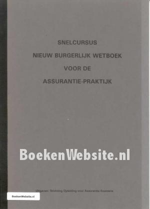 Snelcursus Nieuw Burgelijk Wetboek voor de Assurantie praktijk