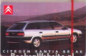 10 telefoonkaarten Citroen Xantia Break, geseald