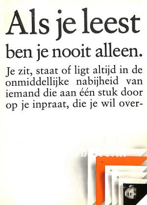 1975 Als je leest ben je nooit alleen 1975 Als je leest ben je nooit alleen
