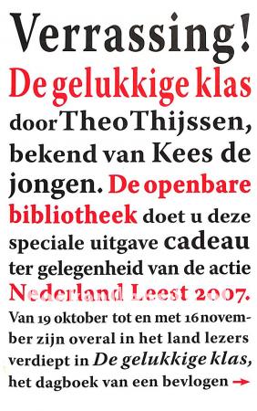 2007 De gelukkige klas 2007 De gelukkige klas