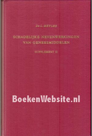 Schadelijke nevenwerkingen van geneesmiddelen, supplement II