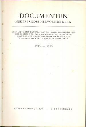 Documenten Nederlandse hervormde kerk
