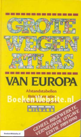 Grote wegenatlas van Europa