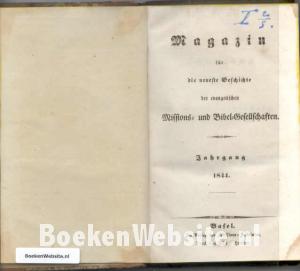 Magazin fur die neueste Geschichte der Evangelischen Mission 29