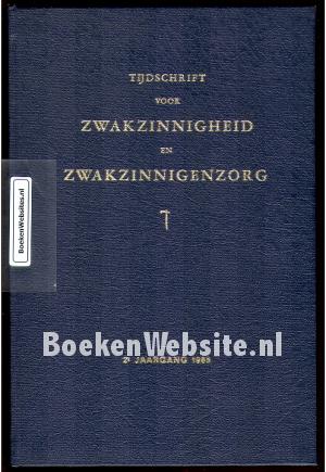 Jaargang Zwakzinnigheid en Zwakzinnigen zorg 1968