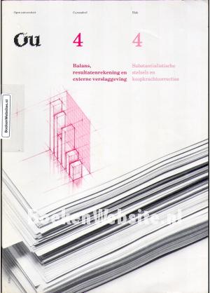 Balans, resultaten- rekening en externe verslaggeving 4