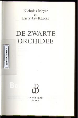 De zwarte orchidee