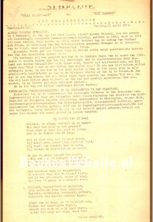 De Vrije Pers, uitgegeven door Vrij Nederland en Het Parool 1945 De Vrije Pers, uitgegeven door Vrij Nederland en Het Parool 1945
