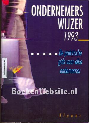 Ondernemers wijzer 1993 Ondernemers wijzer 1993