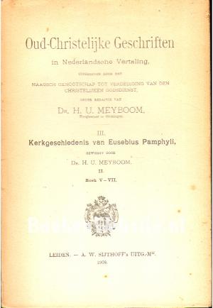 Kerkgeschiedenis van Eusebius Pamphyli III