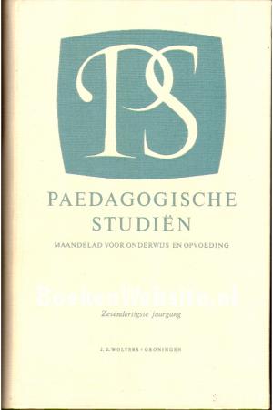 Paedagogische studien 1959