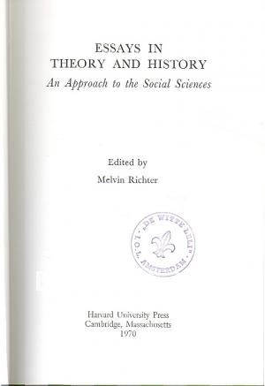 Essays in Theory and History