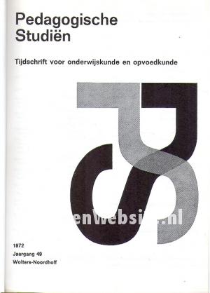 Pedagogische Studien jaargang 49