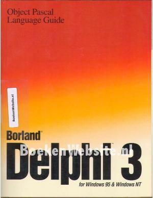 Delphi 3 Object Pascal Language Guide Delphi 3 Object Pascal Language Guide