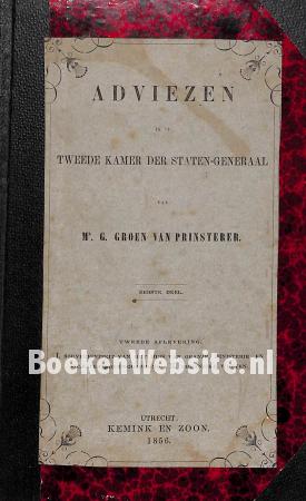 Adviezen tweede kamer der Staten-generaal 1