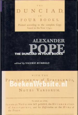 Alexander Pope The Dunciad in Four Books