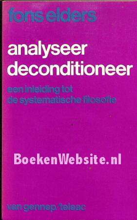 Analyseer deconditioneer