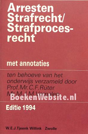 Arresten Strafrecht / Strafprocesrecht