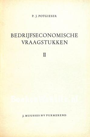 Bedrijfs-economische vraagstukken II