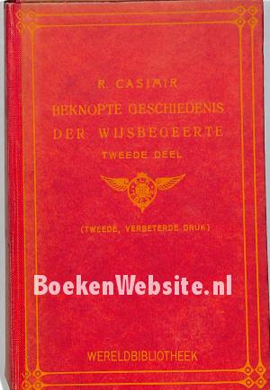 Beknopte geschiedenis der Wijsbegeerte II