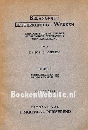 Belangrijke letterkundige werken I
