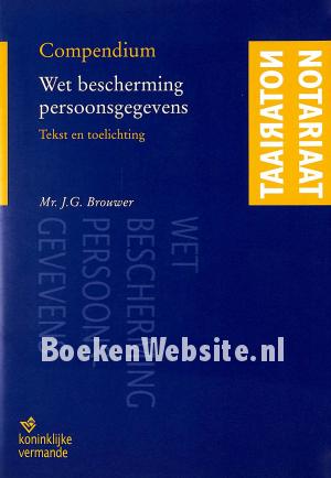 Compendium Wet bescherming persoonsgegevens