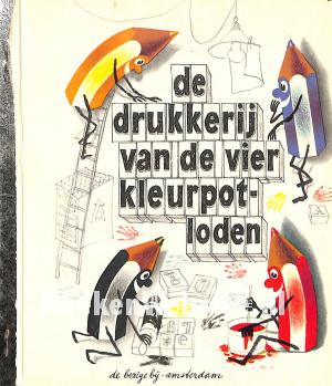 De drukkerij van de vier kleurpotloden