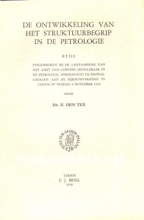 De ontwikkeling van het struktuurbegrip in de petrologie