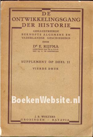 De ontwikkelingsgang der Historie II supplement