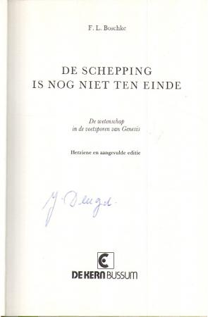 De schepping is nog niet ten einde