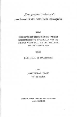 Den grooten dictionaris