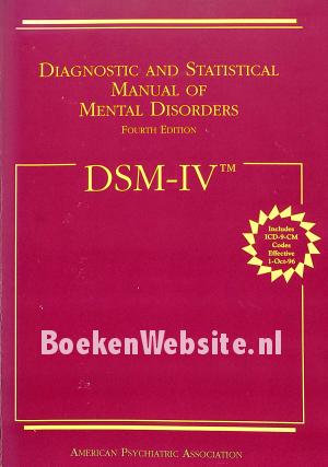 Diagnostic and Statistical Manual of Mental Disorders DSM-IV