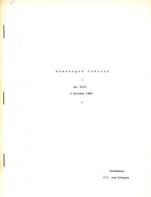 Domburgse Cahier no. VIII Domburgse Cahier no. VIII