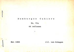 Domburgse Cahiers no. VIa 44 reflexen