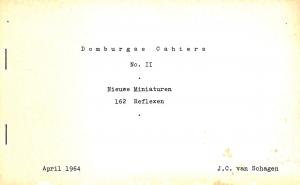 Domburgse Cahiers no. II, gesigneerd