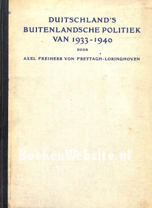 Duitsland's buitenlandsche politiek van 1933-1940