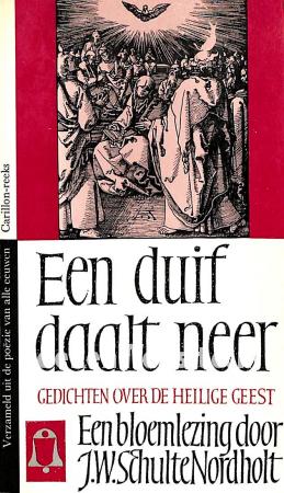 Een duif daalt neer