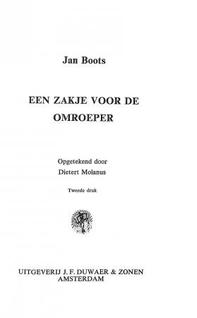 Een zakje voor de omroeper Een zakje voor de omroeper
