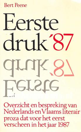 Eerste druk '87 Eerste druk '87