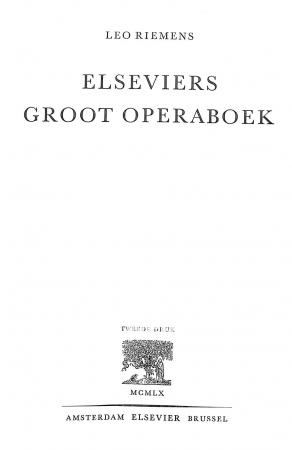 Elseviers groot Operaboek