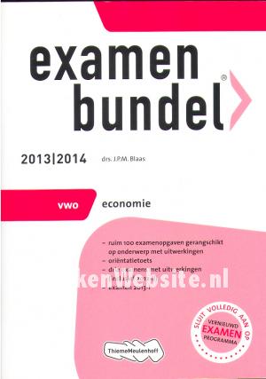 Examenbundel VWO Economie 2013/2014