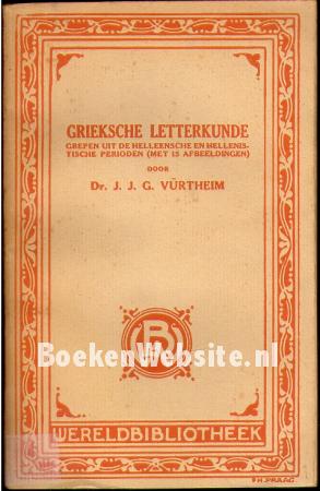 Grieksche letterkunde Grieksche letterkunde