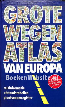 Grote wegenatlas van Europa