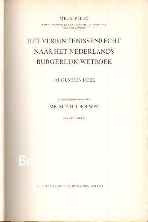 Het verbintenissenrecht naar het Nederlandse Burgelijk Wetboek I