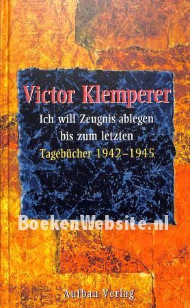 Ich will Zeugnis ablegen bis zum letzen 2