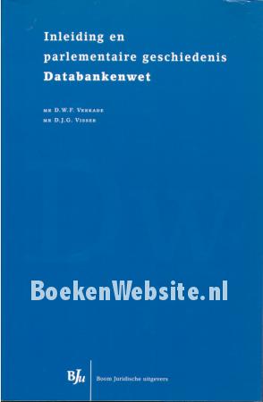 Inleiding parlementaire geschiedenis Databankenwet Inleiding parlementaire geschiedenis Databankenwet