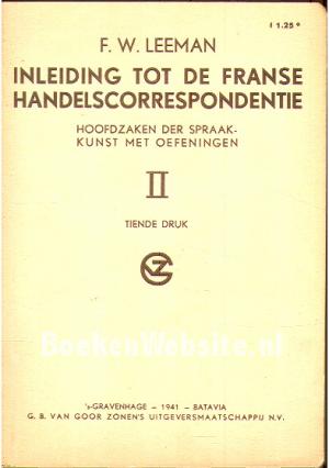 Inleiding tot de Franse handelscorrespondentie