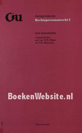 Jurisprudentie Rechtspersonen-recht 2