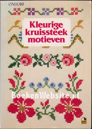 Kleurige kruissteek motieven