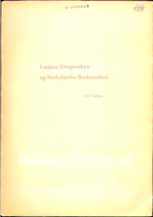 Latijnse Zinspreuken op Nederlandse Boekmerken